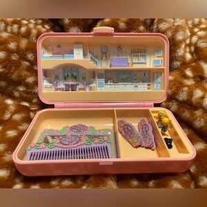 Vintage Polly Pocket Pretty Hair Playset 1990 - Complete